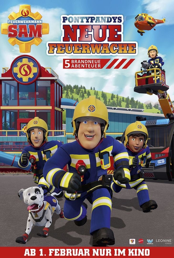 Plakat „Feuerwehrmann Sam – Pontypandys neue Feuerwache“