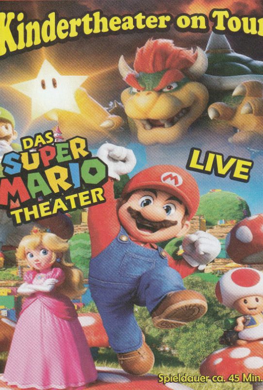 Plakat „Das Super Mario Puppentheater“