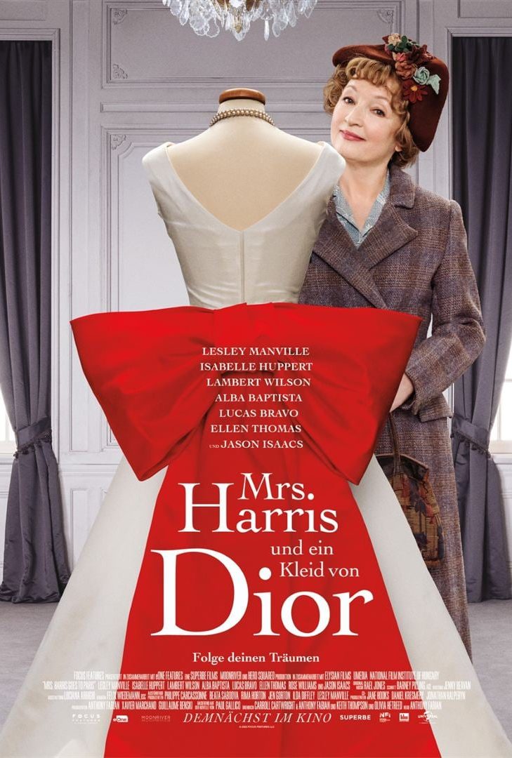 Filmplakat „Mrs. Harris und ein Kleid von Dior“